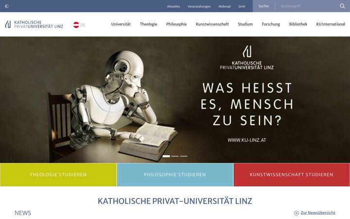 Screenshot of ku-linz.at