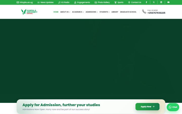Screenshot of ku.ac.ug