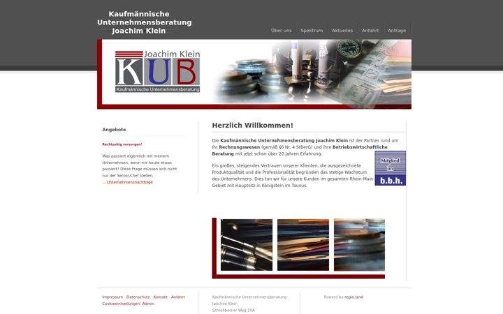 Screenshot of kub-klein.de