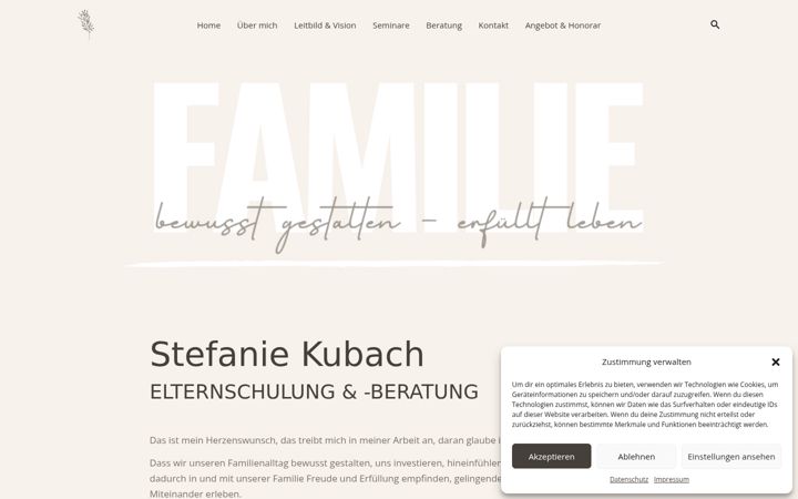 Screenshot of kubach-stefanie.de