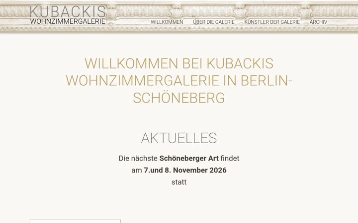 Screenshot of kubackis-wohnzimmergalerie.de