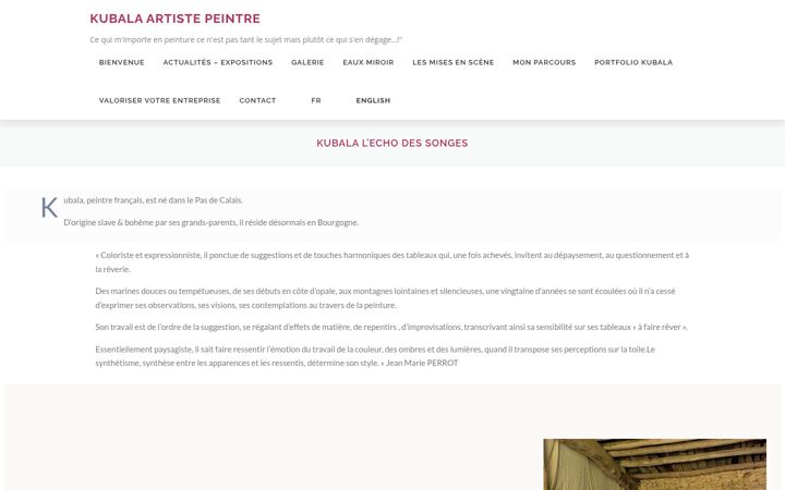 Screenshot of kubala.fr