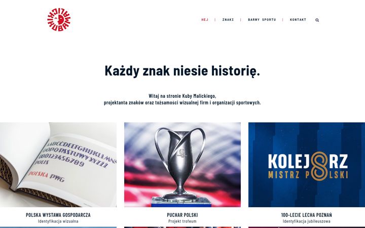 Screenshot of kubamalicki.com