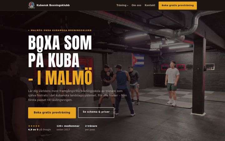 Screenshot of kubanskbk.se