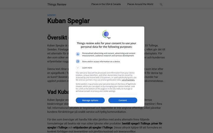 Screenshot of kubanspeglar.se
