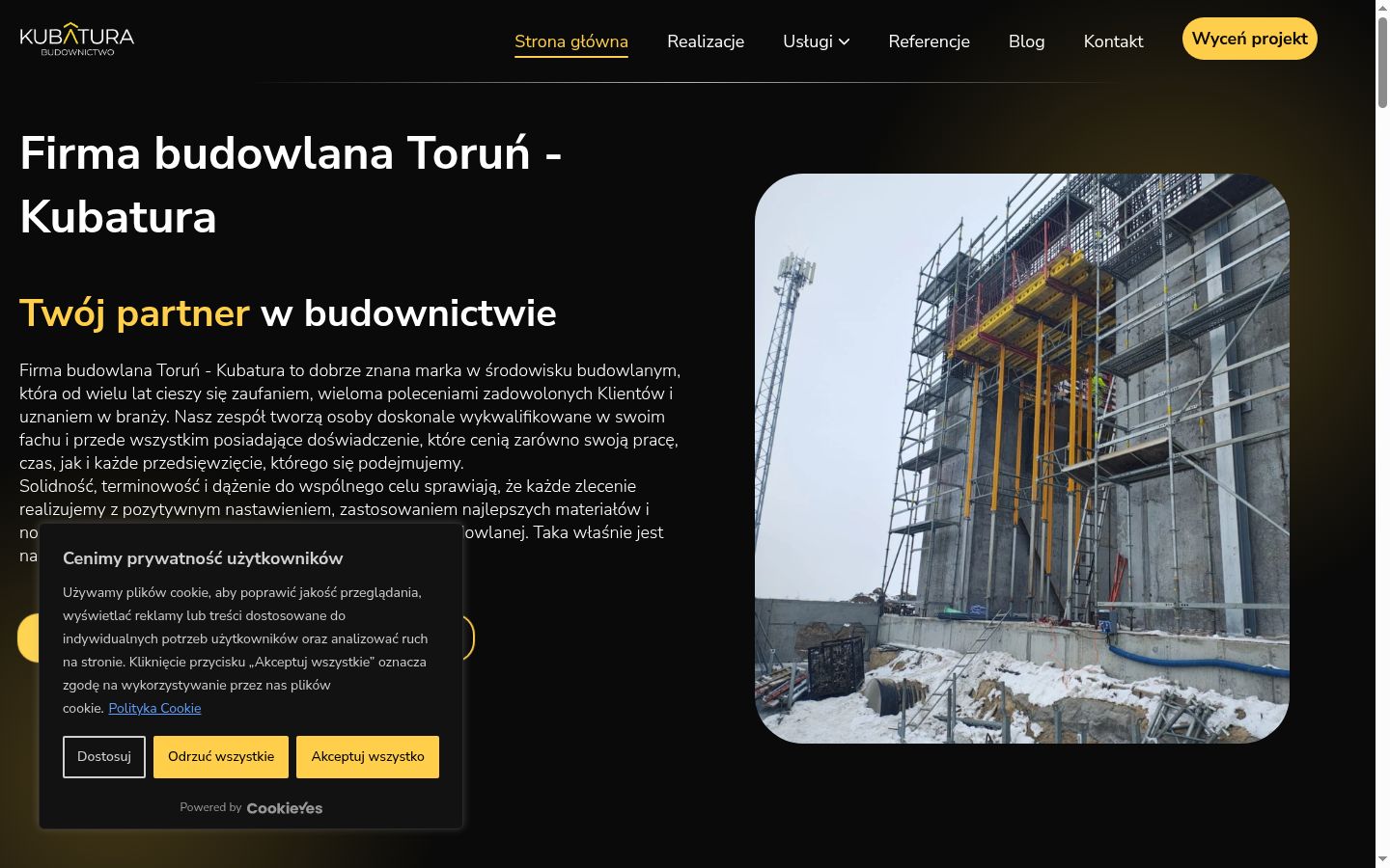 Kuvakaappaus suostumusbannerista, joka näytettiin ennen mitään vuorovaikutusta