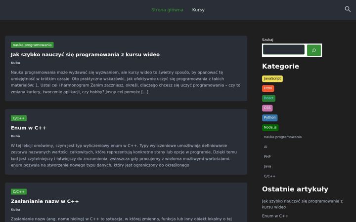 Screenshot of kubawasikowski.com