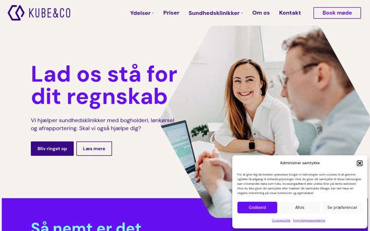 Screenshot of kubeco.dk