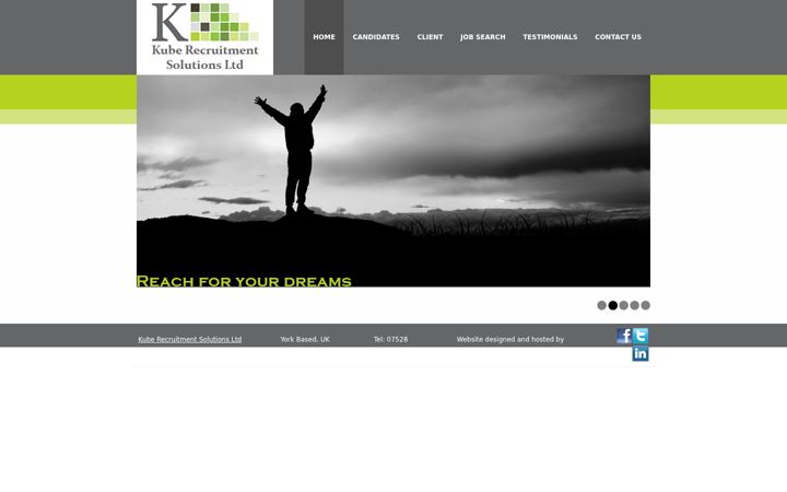 Screenshot of kuberecruitment.co.uk