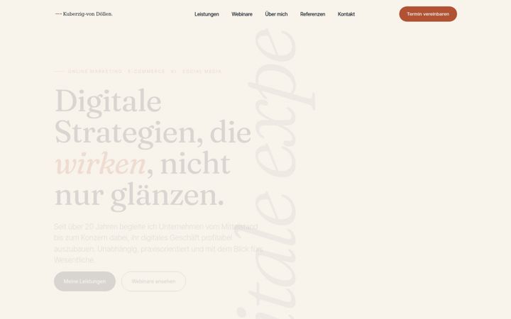 Screenshot of kuberzig.com