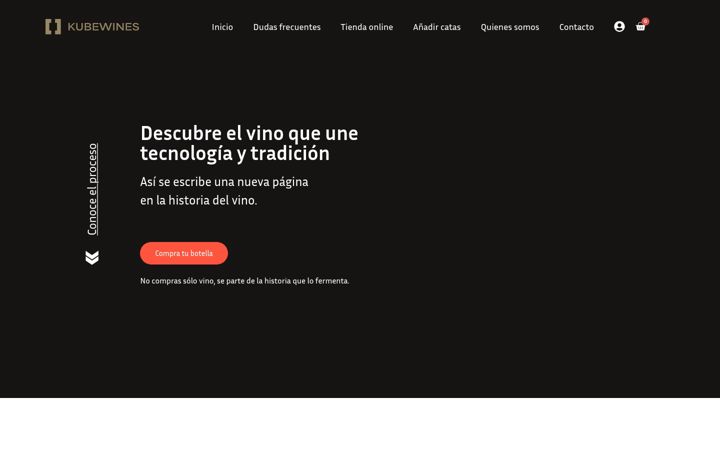 Screenshot stránky kubewine.com