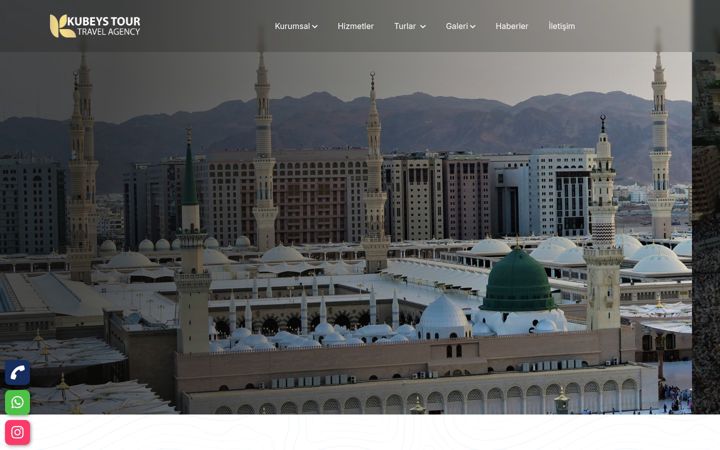 Screenshot of kubeysturizm.com.tr