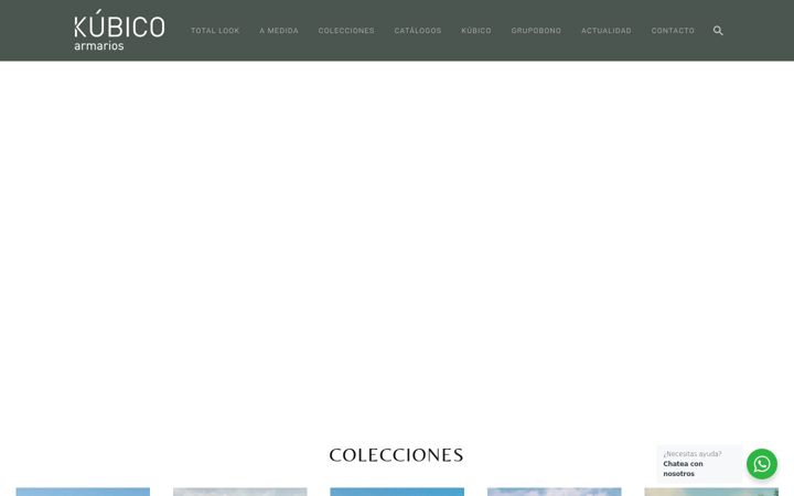 Screenshot of kubicoarmarios.com