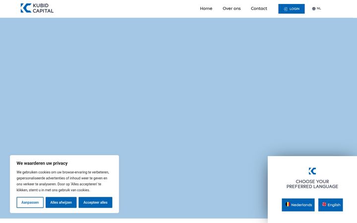 Screenshot of kubidcapital.com