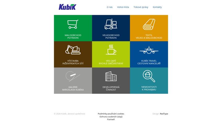 Screenshot of kubik.cz