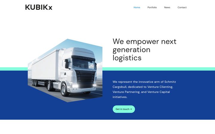 Screenshot of kubikx.com