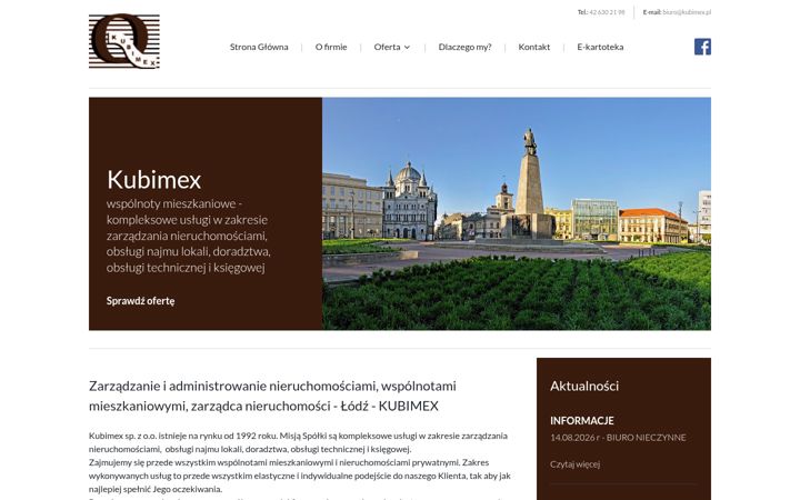 Screenshot of kubimex.pl