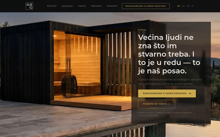 Screenshot of kubiq.eu