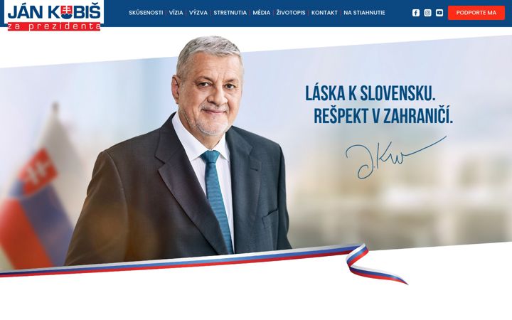 Screenshot of kubisprezident.sk