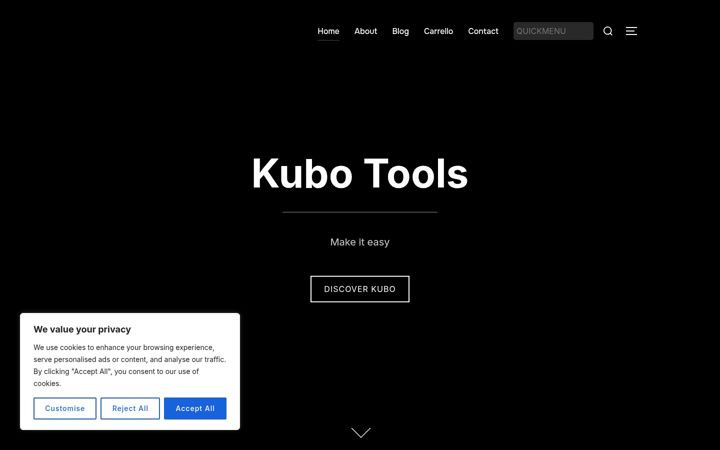 Screenshot di kubo-tools.com