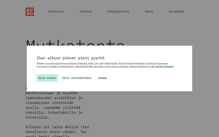 Screenshot of kubo.fi