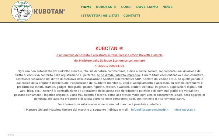 Ekrano kopija kubotan.it
