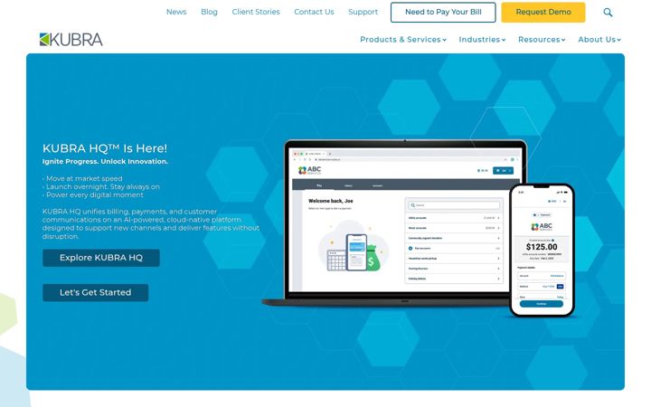 Screenshot of kubra.com