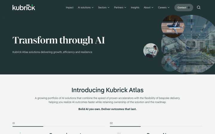 Screenshot of kubrickgroup.com