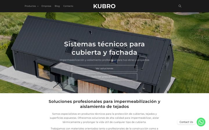 Screenshot of kubro.es