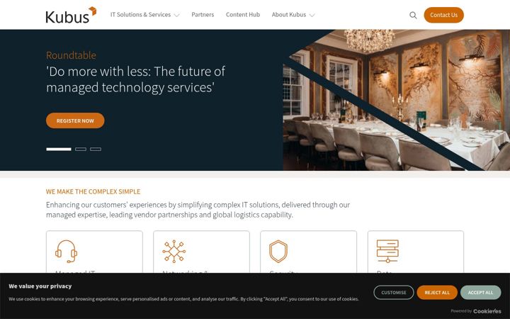 Screenshot of kubus.com