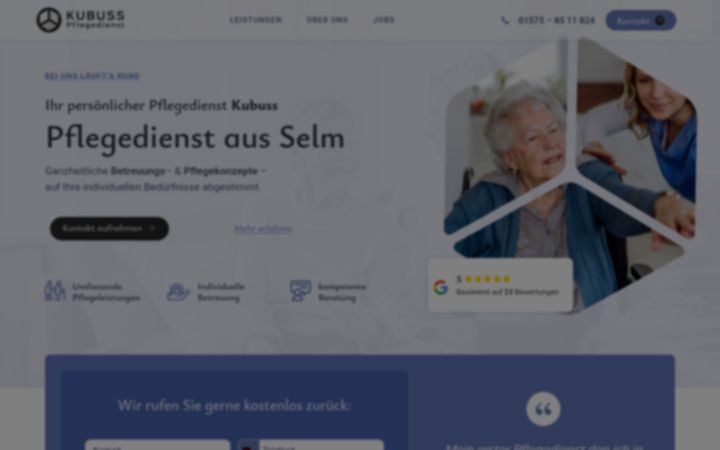 Screenshot of kubuss.de