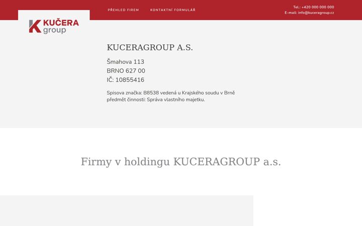 Screenshot of kuceragroup.com