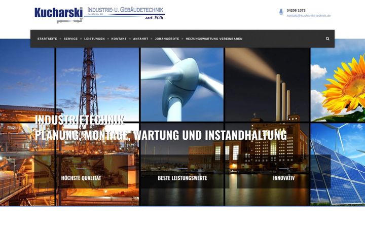 Screenshot of kucharski-technik.de