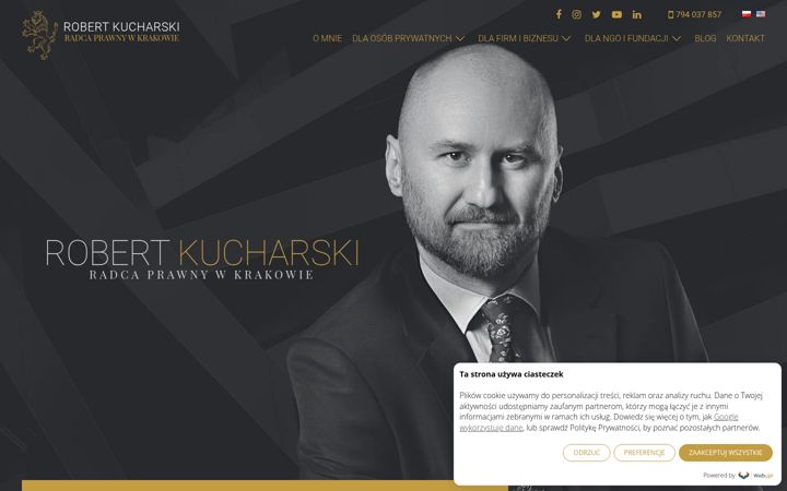 Screenshot of kucharskirobert.pl