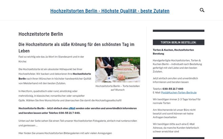 Screenshot of kuchen-torten-berlin.de