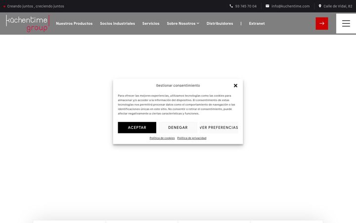 Screenshot di kuchentimegroup.com