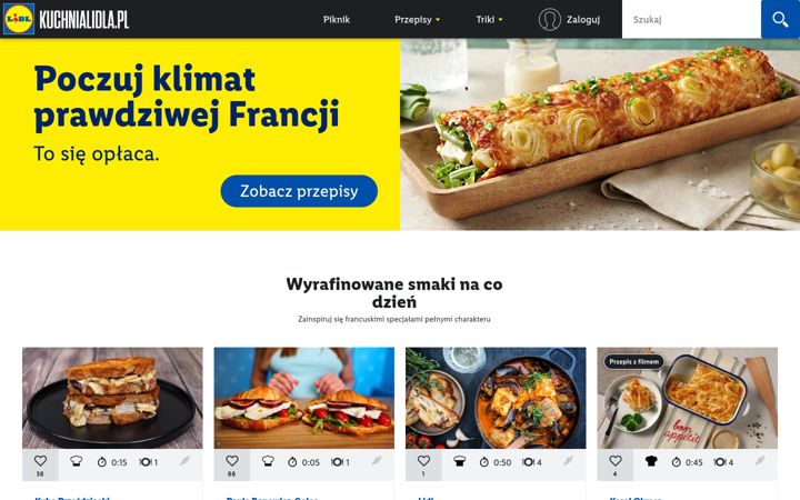 Screenshot of kuchnialidla.pl