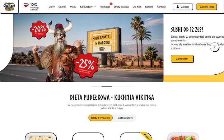 Screenshot of kuchniavikinga.pl