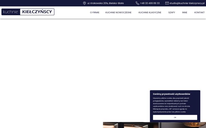 Screenshot of kuchnie-kielczynscy.pl