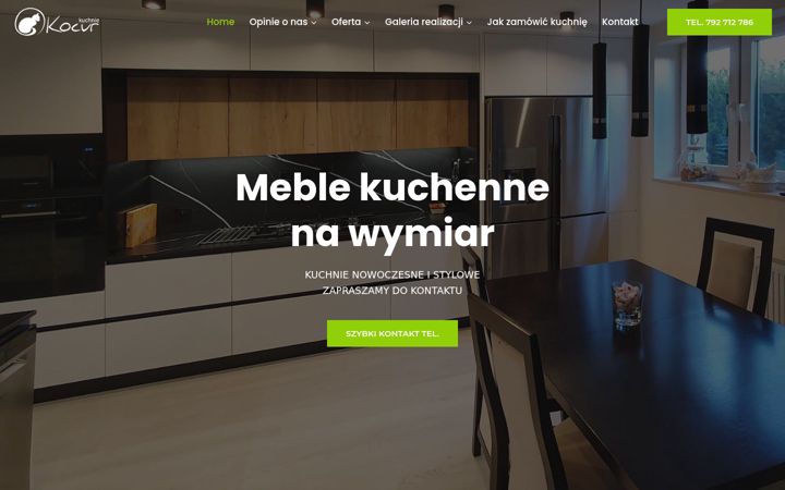 Screenshot of kuchniekocur.pl