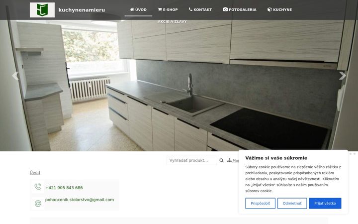 Screenshot of kuchynenamieru.eu