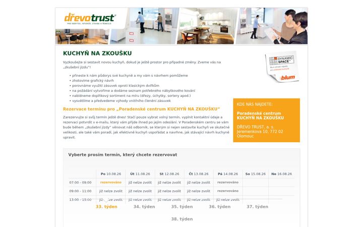 Screenshot of kuchynnazkousku.cz