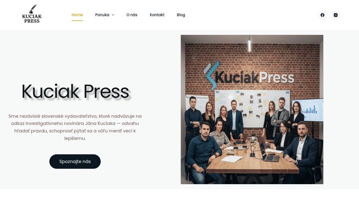 Screenshot of kuciakpress.sk