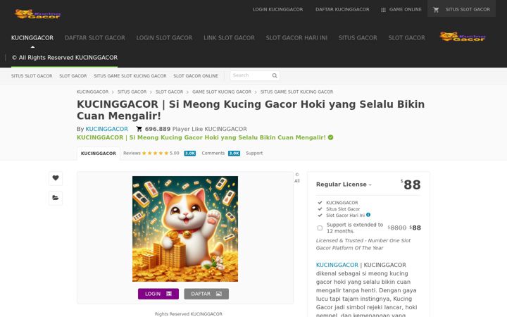 Screenshot of kucinggacor.com