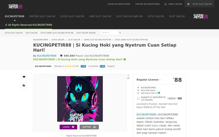 Skærmbillede af kucingpetir88.com