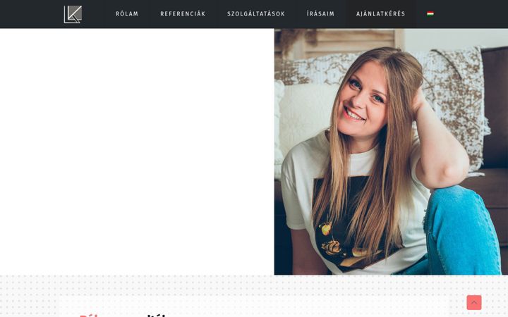 Screenshot of kucseralilla.hu