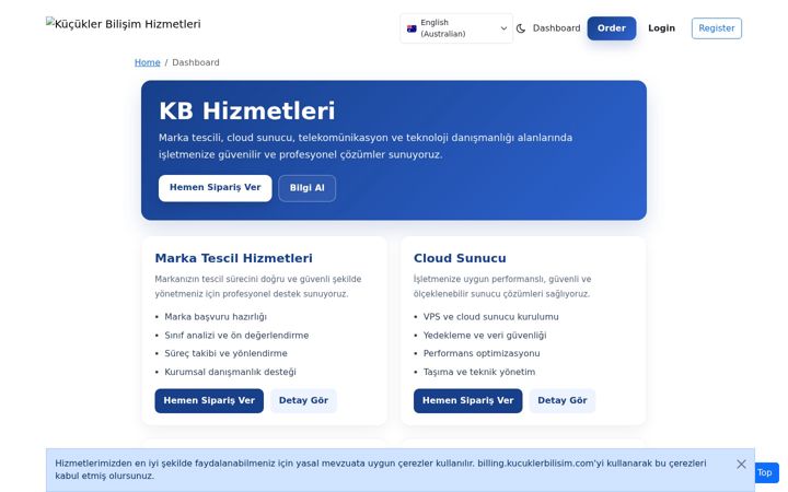 Screenshot di kucuklerbilisim.com