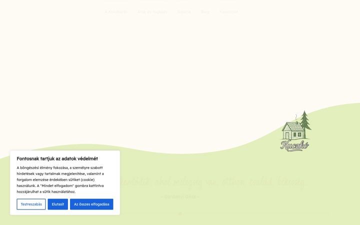 Screenshot of kuczkoapartman.hu