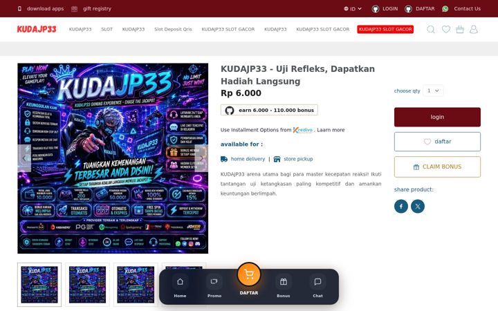 Екранна снимка на kudajp33.com