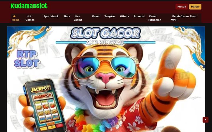 Screenshot of kudamasslot.com
